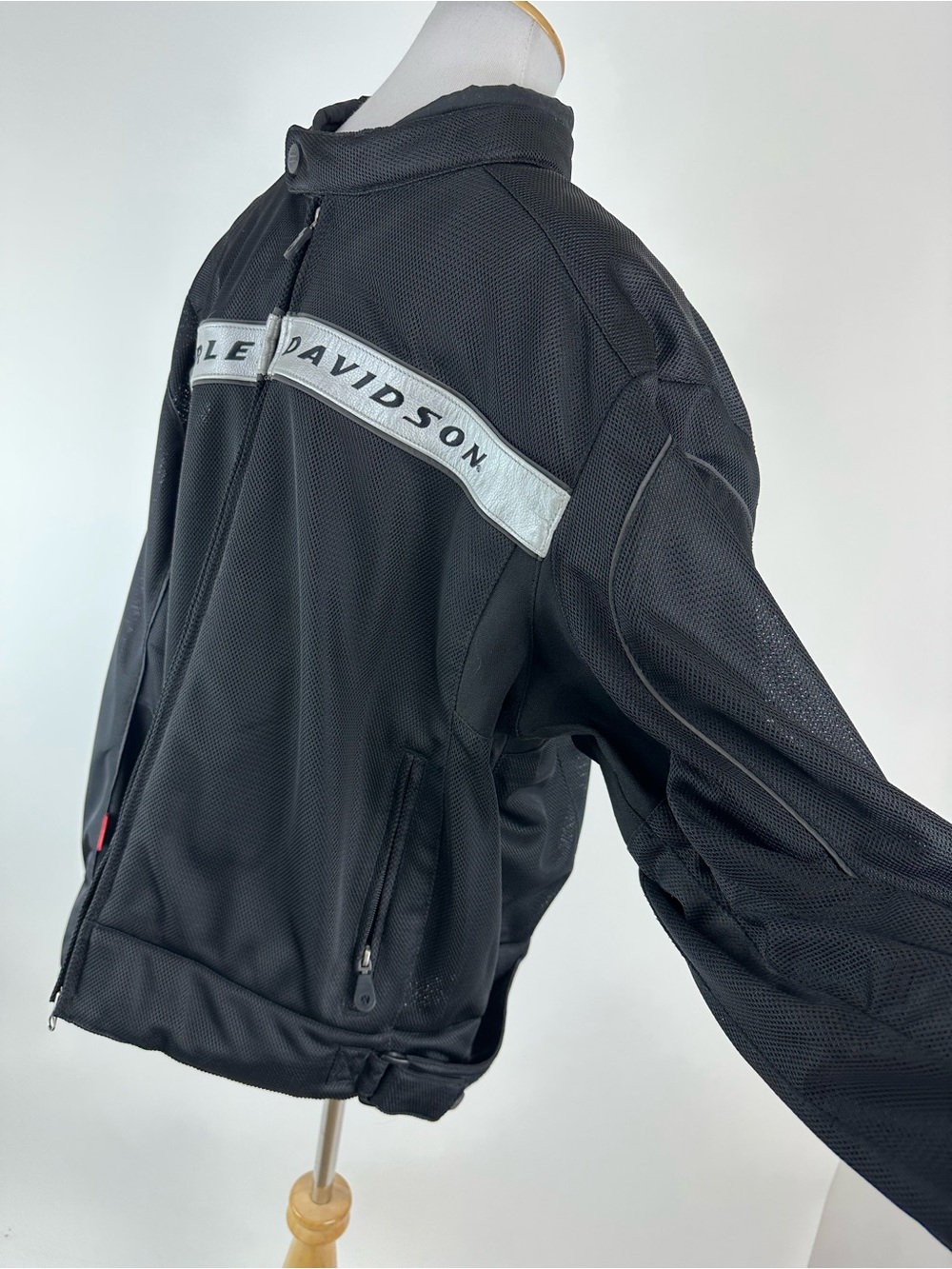 Harley Davidson Riding Jacket Protective Padding Zip Front Size XL - Picture 7 of 14